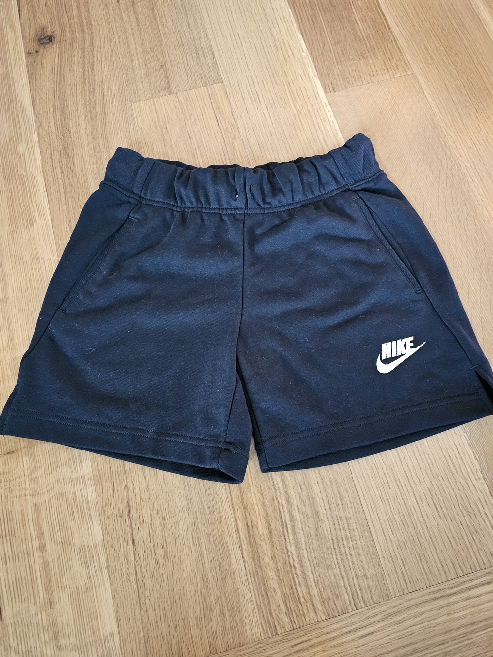 Nike Black Athletic Shorts with White Logo